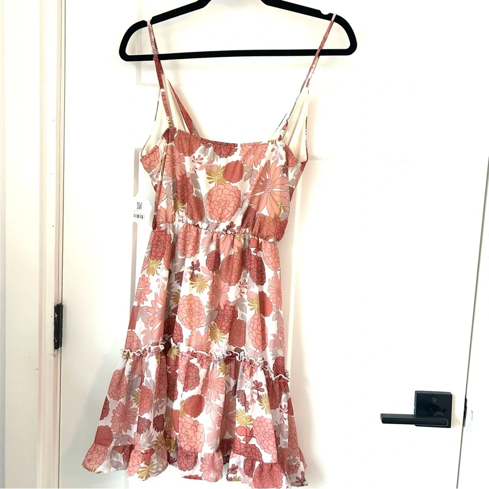 Altar'd State Pink and Gold Floral Dress - Picture 4 of 4